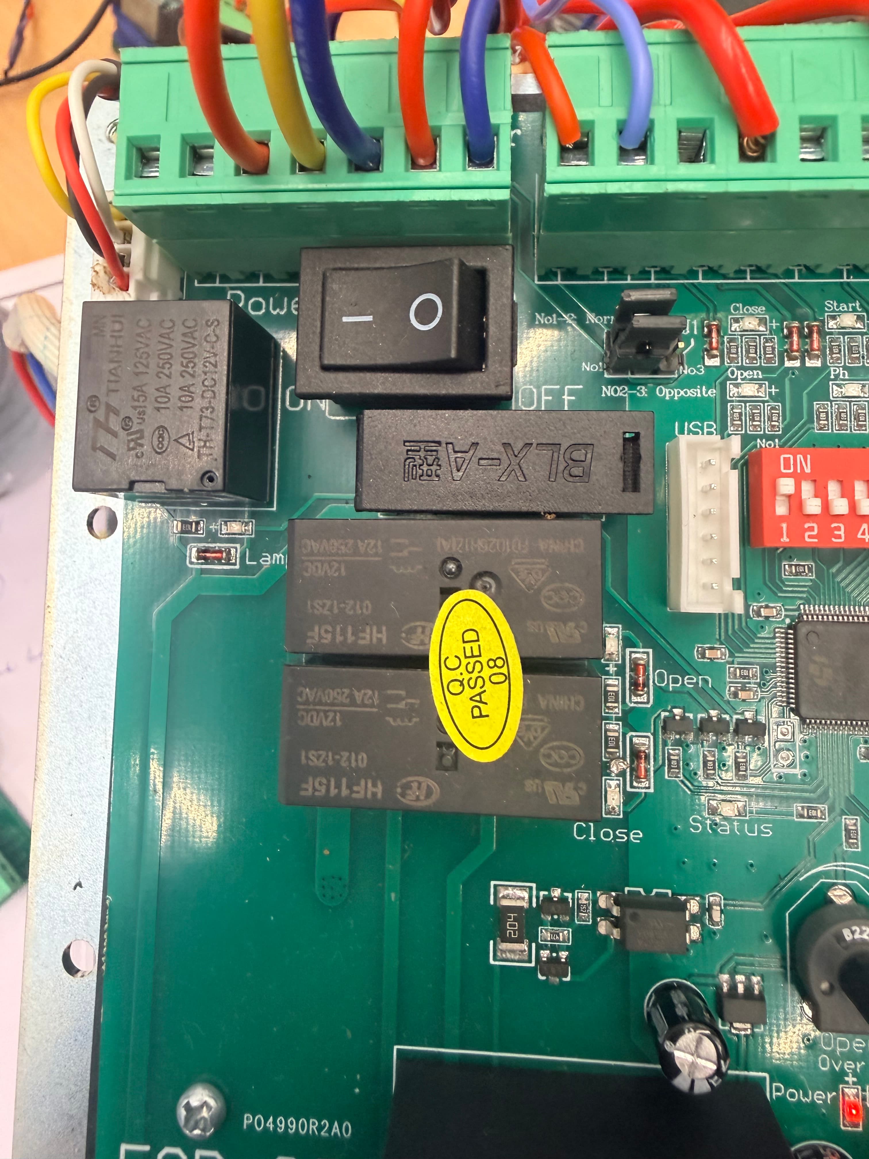 HF115F Relays + Power Switch