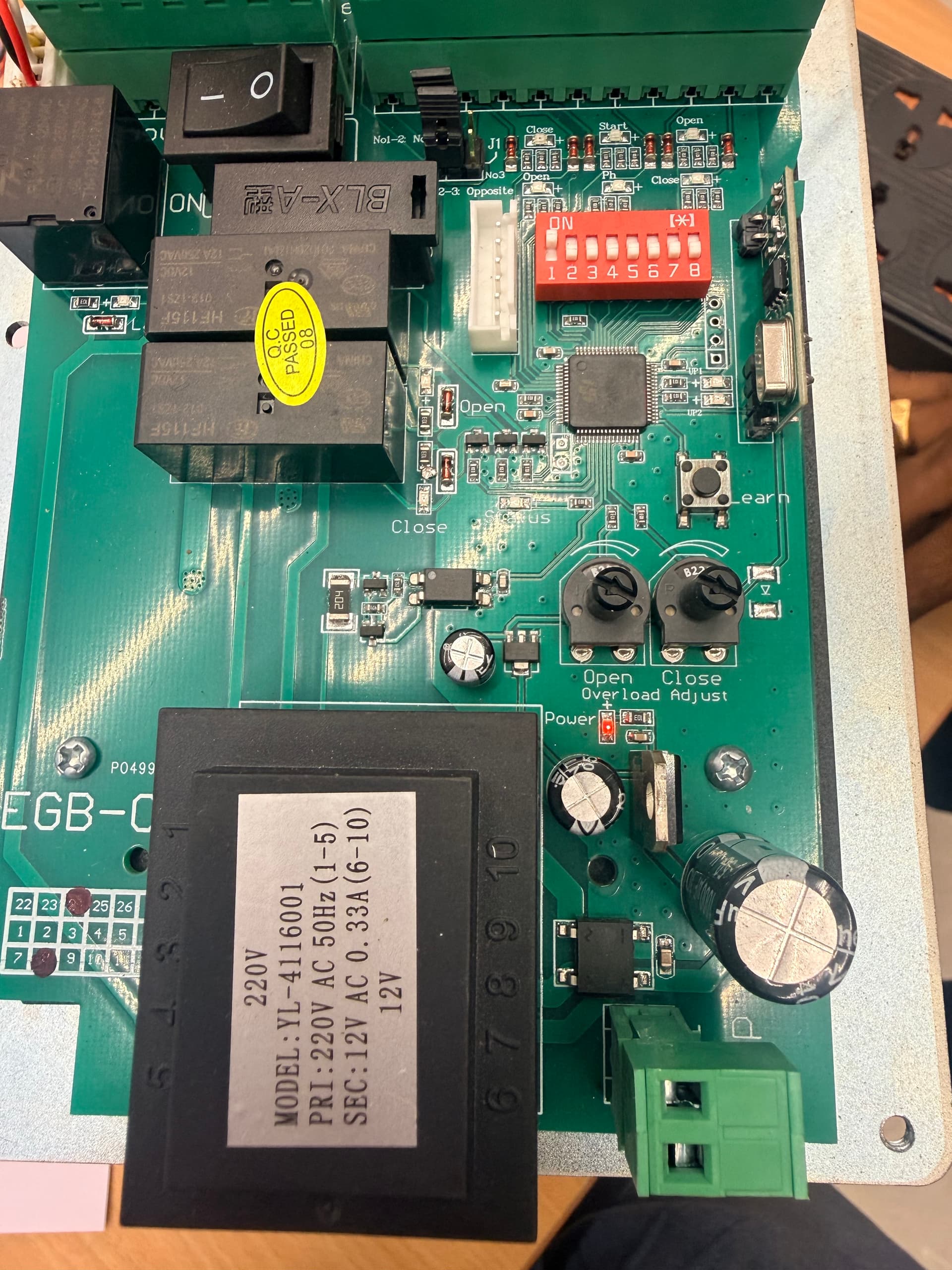 Sliding gate controller full board